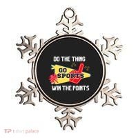 Go Sports Do The Thing Win The Points Funny Ornament thumb 0