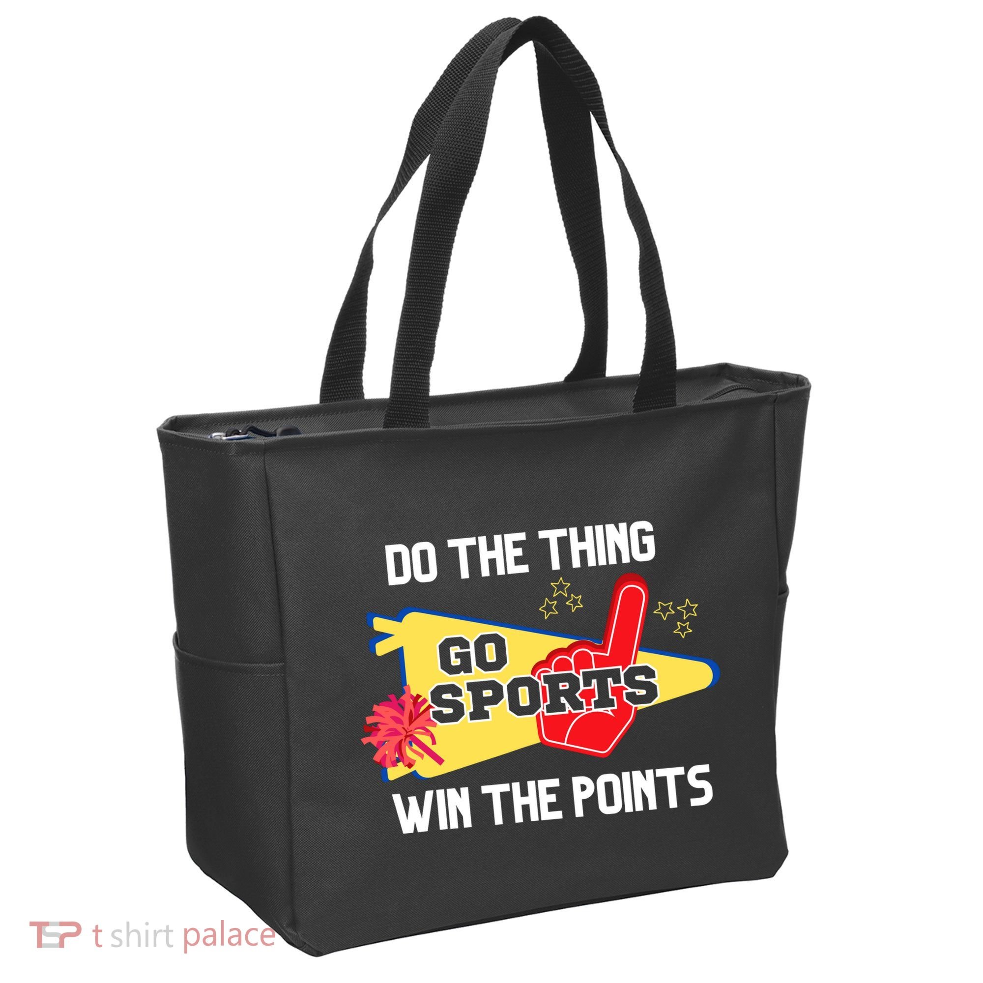 Go Sports Do The Thing Win The Points Funny Tote Bag