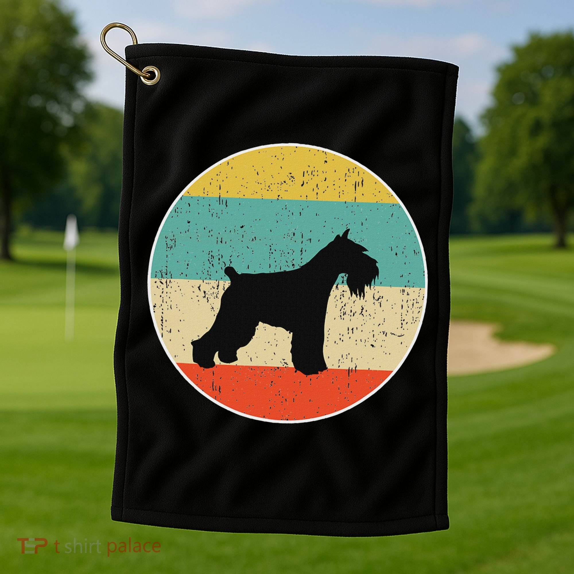 Giant Schnauzer Dog Gift Golf Towel