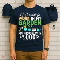 Gardening Shirts Dog Lover Gardener Garden Pet Gift Plants T-Shirt thumb 6
