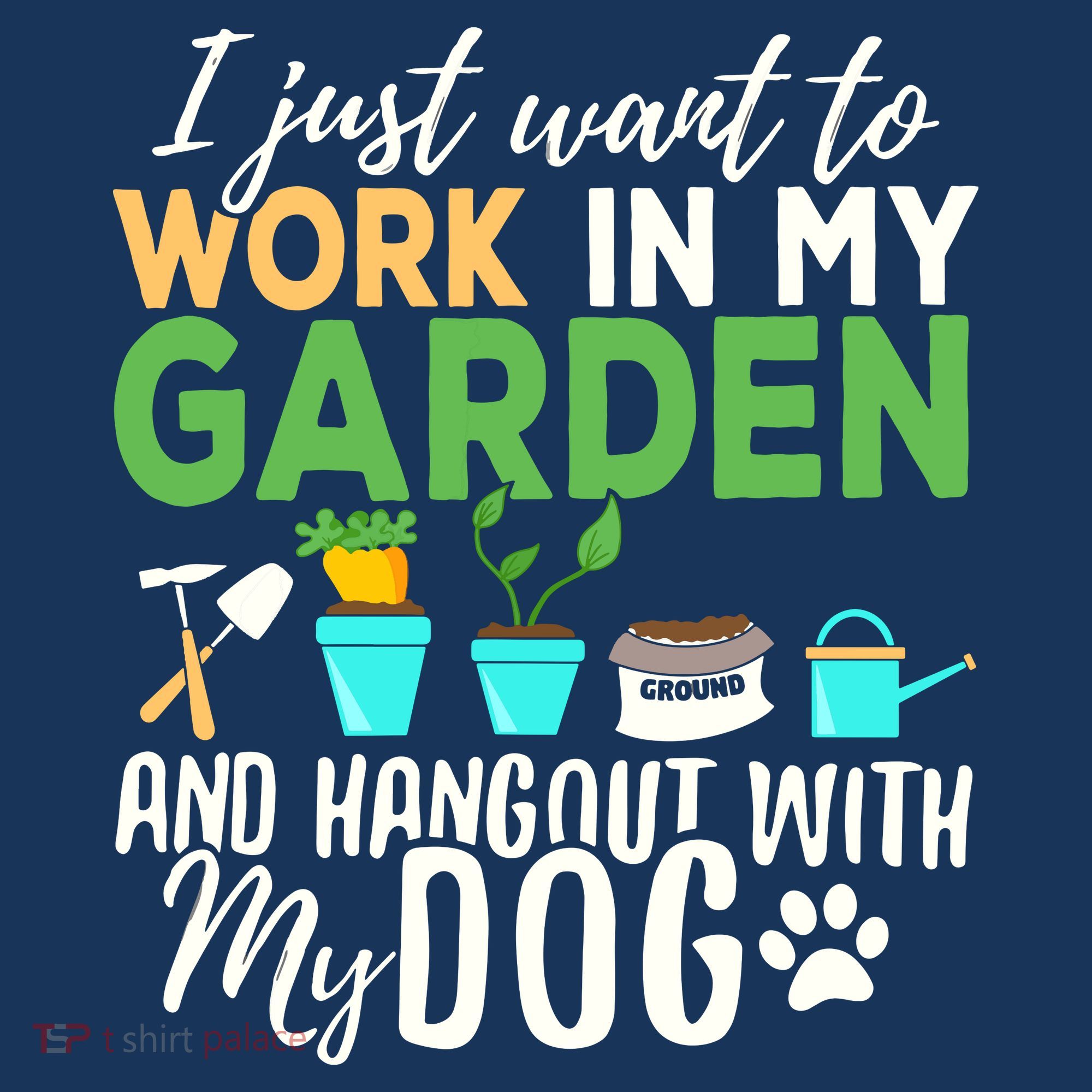 Gardening Shirts Dog Lover Gardener Garden Pet Gift Plants T-Shirt