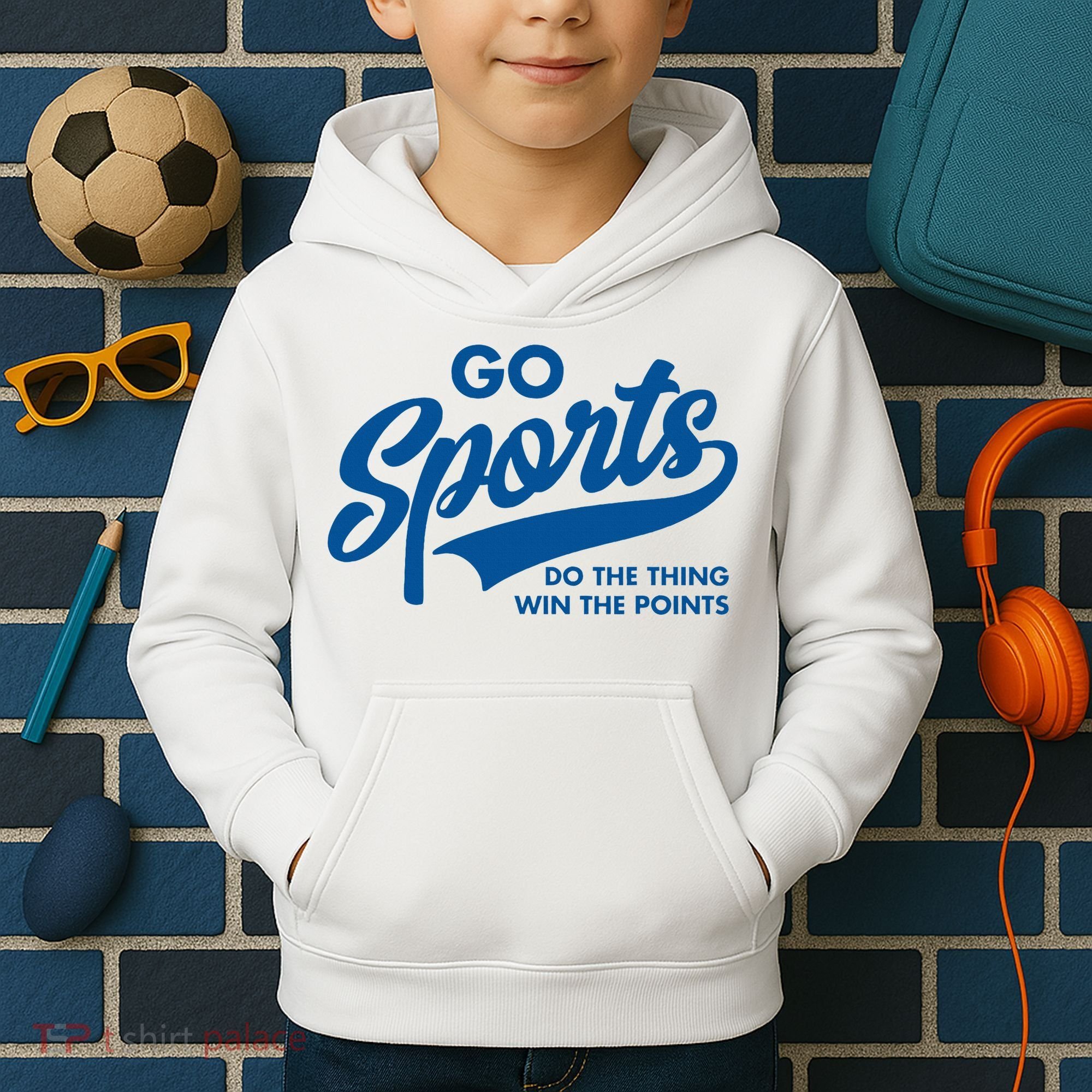 Go Sports Do The Thing Win The Points Kids Hoodie