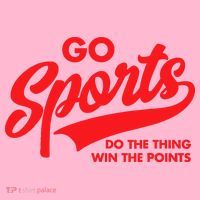 Go Sports Do The Thing Win The Points Funny Red Text Coaster thumb 2
