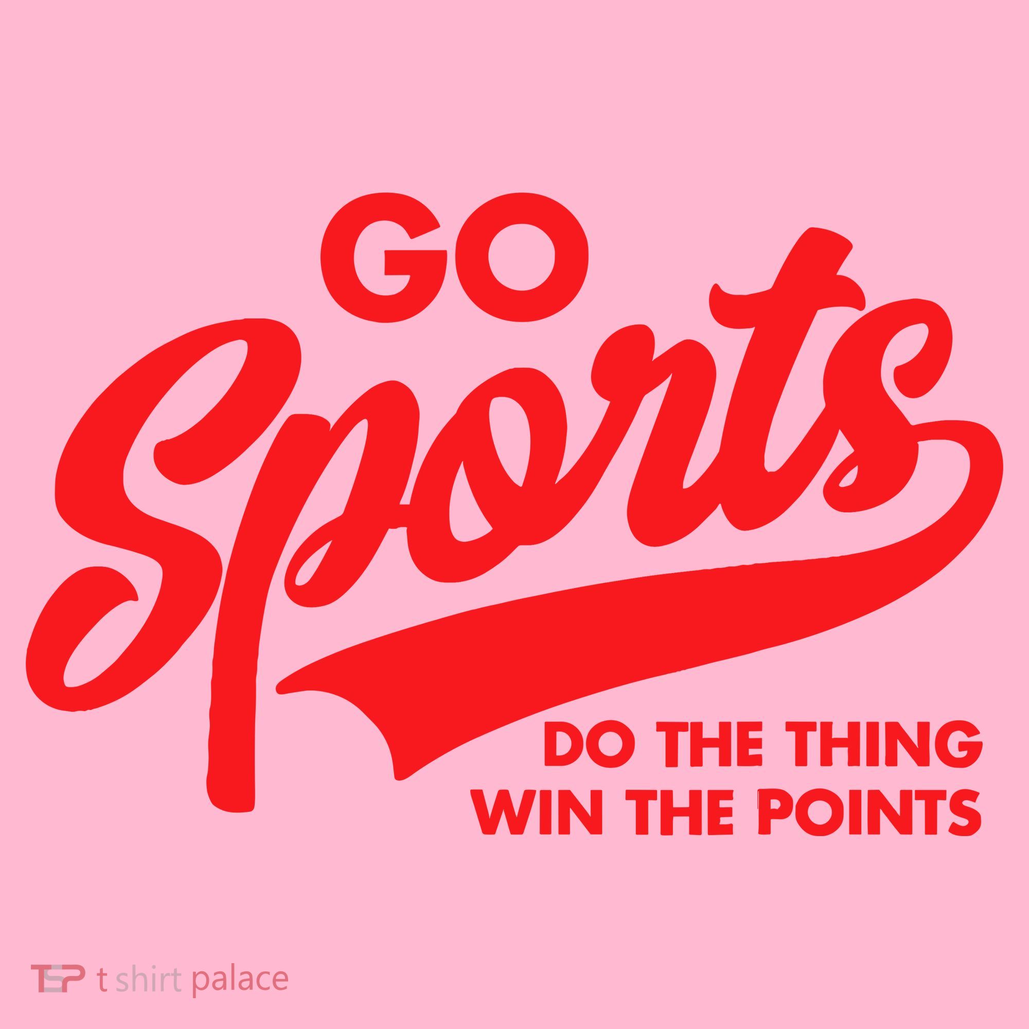 Go Sports Do The Thing Win The Points Funny Red Text Coaster