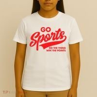 Go Sports Do The Thing Win The Points Funny Red Text T-Shirt thumb 4