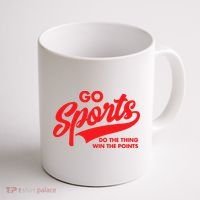 Go Sports Do The Thing Win The Points Funny Red Text Coffee Mug thumb 1