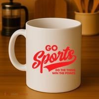 Go Sports Do The Thing Win The Points Funny Red Text Coffee Mug thumb 4