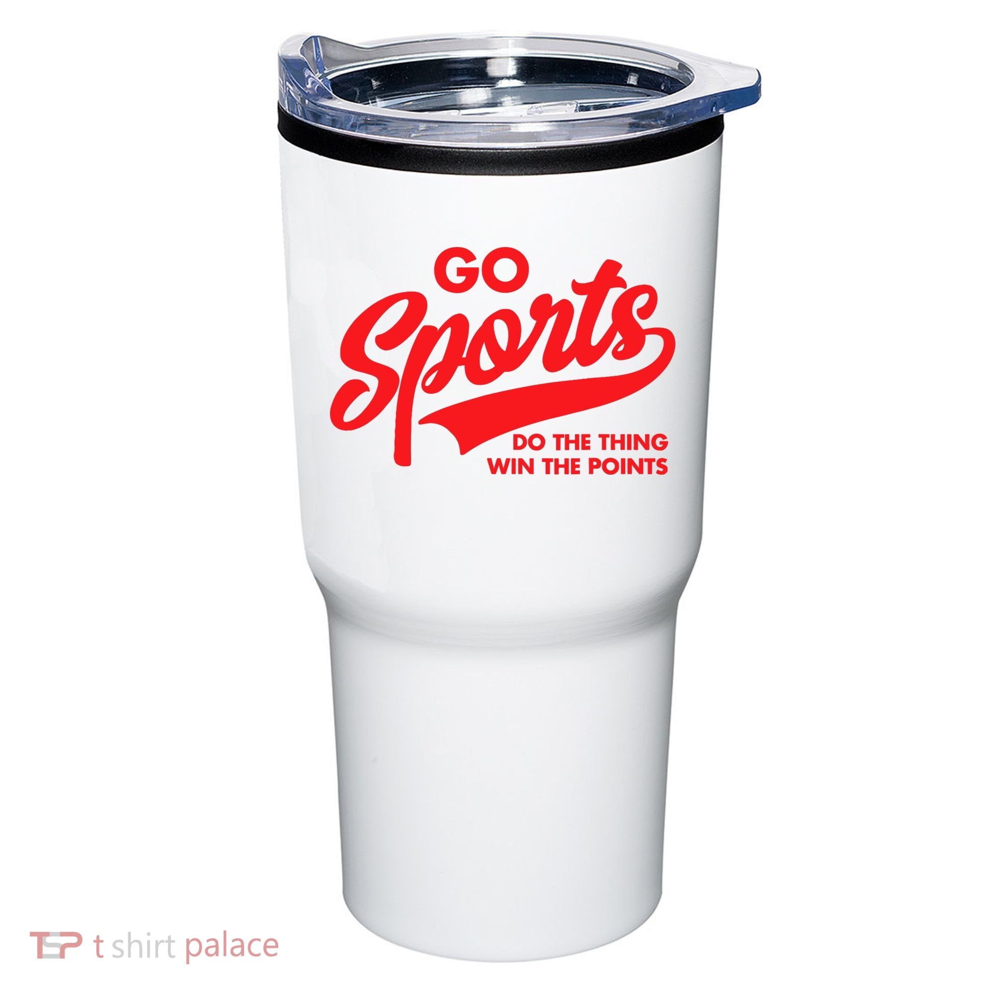 Go Sports Do The Thing Win The Points Funny Red Text Tumbler