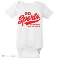 Go Sports Do The Thing Win The Points Funny Red Text Baby Bodysuit thumb 0