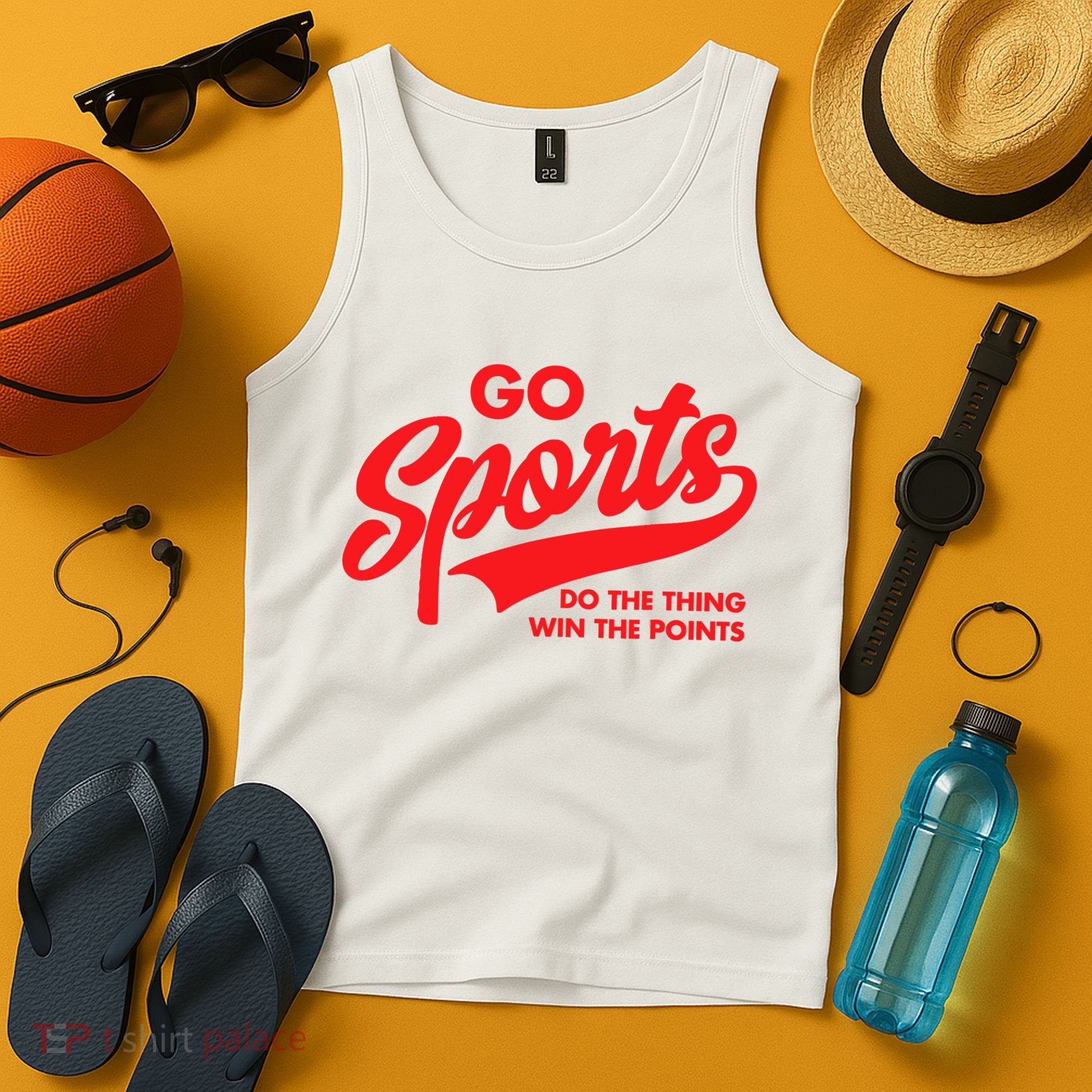 Go Sports Do The Thing Win The Points Funny Red Text Tank Top