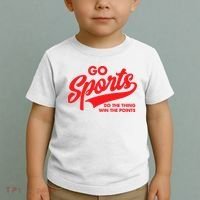 Go Sports Do The Thing Win The Points Funny Red Text Toddler T-Shirt thumb 2