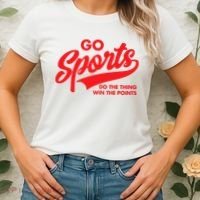 Go Sports Do The Thing Win The Points Funny Red Text Women's T-Shirt thumb 2