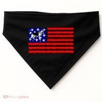 German Shepherd Dog Patriotic American Flag Gift USA-Made Doggie Bandana thumb 0