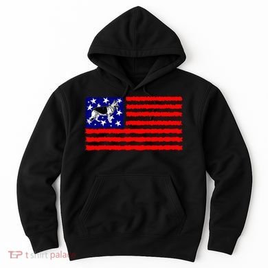 German Shepherd Dog Patriotic American Flag Gift Hoodie