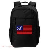 German Shepherd Dog Patriotic American Flag Gift Backpack thumb 0