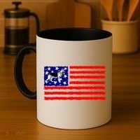 German Shepherd Dog Patriotic American Flag Gift Coffee Mug thumb 4