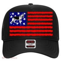German Shepherd Dog Patriotic American Flag Gift Hat thumb 0