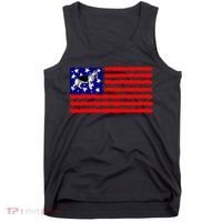 German Shepherd Dog Patriotic American Flag Gift Tank Top thumb 0
