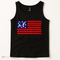German Shepherd Dog Patriotic American Flag Gift Tank Top thumb 2