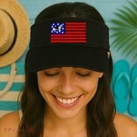 German Shepherd Dog Patriotic American Flag Gift Visor thumb 2
