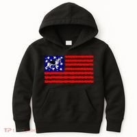 German Shepherd Dog Patriotic American Flag Gift Kids Hoodie thumb 0