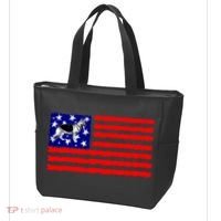 German Shepherd Dog Patriotic American Flag Gift Tote Bag thumb 3