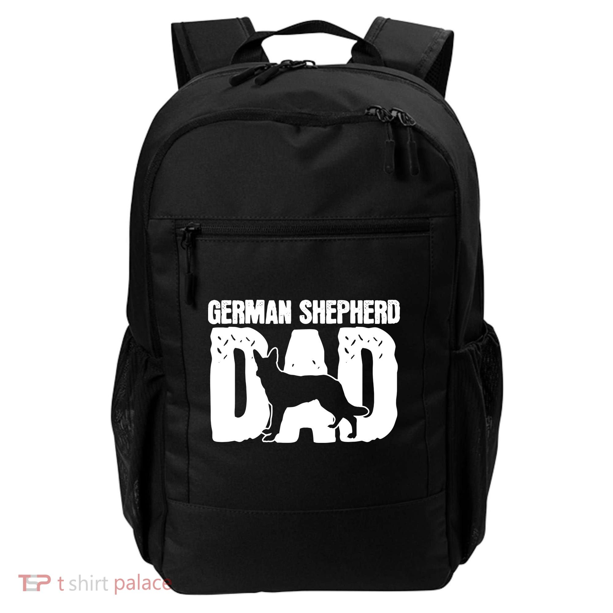 German Shepherd Dad Dog Lover Fathers Day Backpack