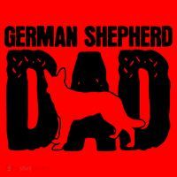German Shepherd Dad Dog Lover Fathers Day Santa Hat thumb 1