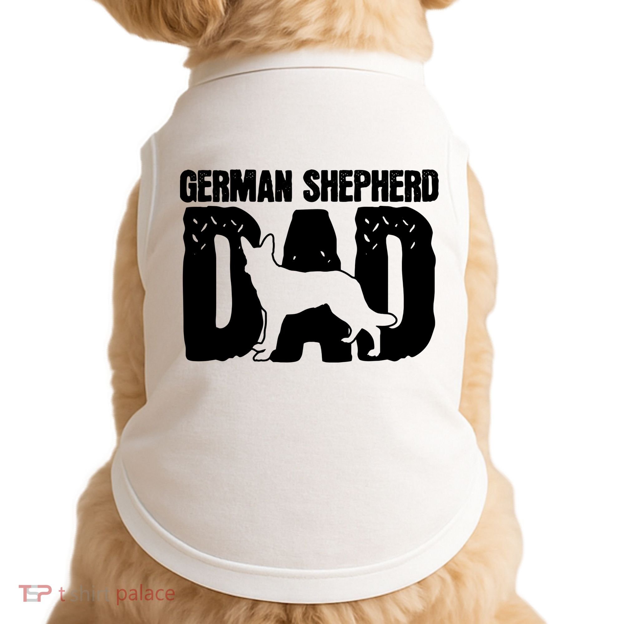 German Shepherd Dad Dog Lover Fathers Day Doggie Tank