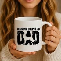 German Shepherd Dad Dog Lover Fathers Day Coffee Mug thumb 3