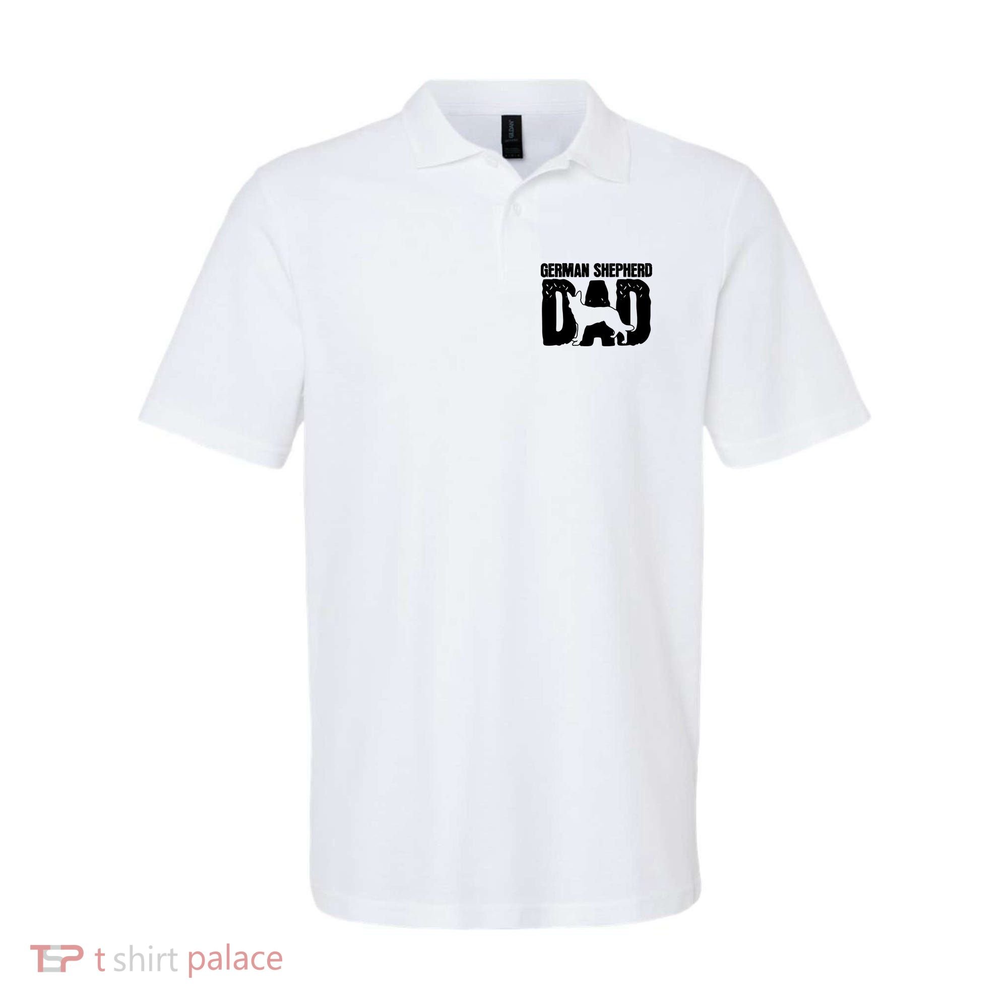 German Shepherd Dad Dog Lover Fathers Day Polo