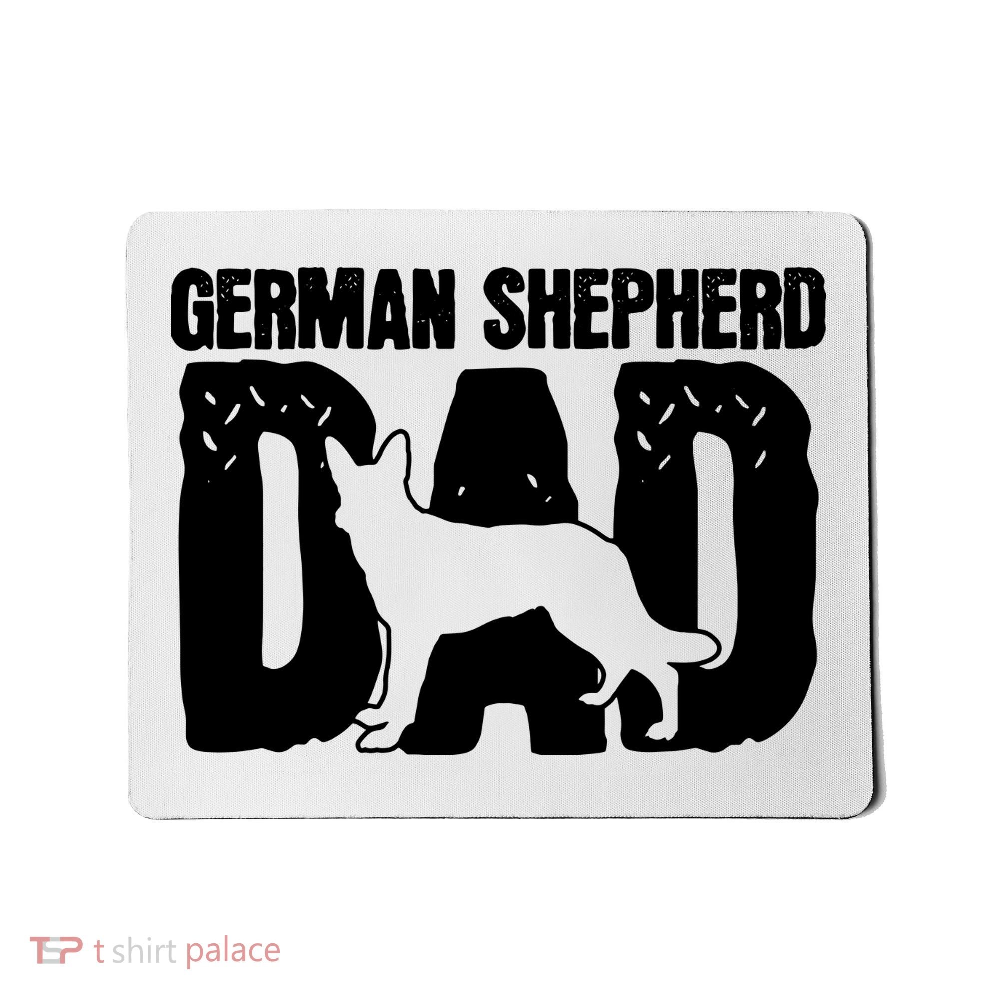 German Shepherd Dad Dog Lover Fathers Day Mousepad