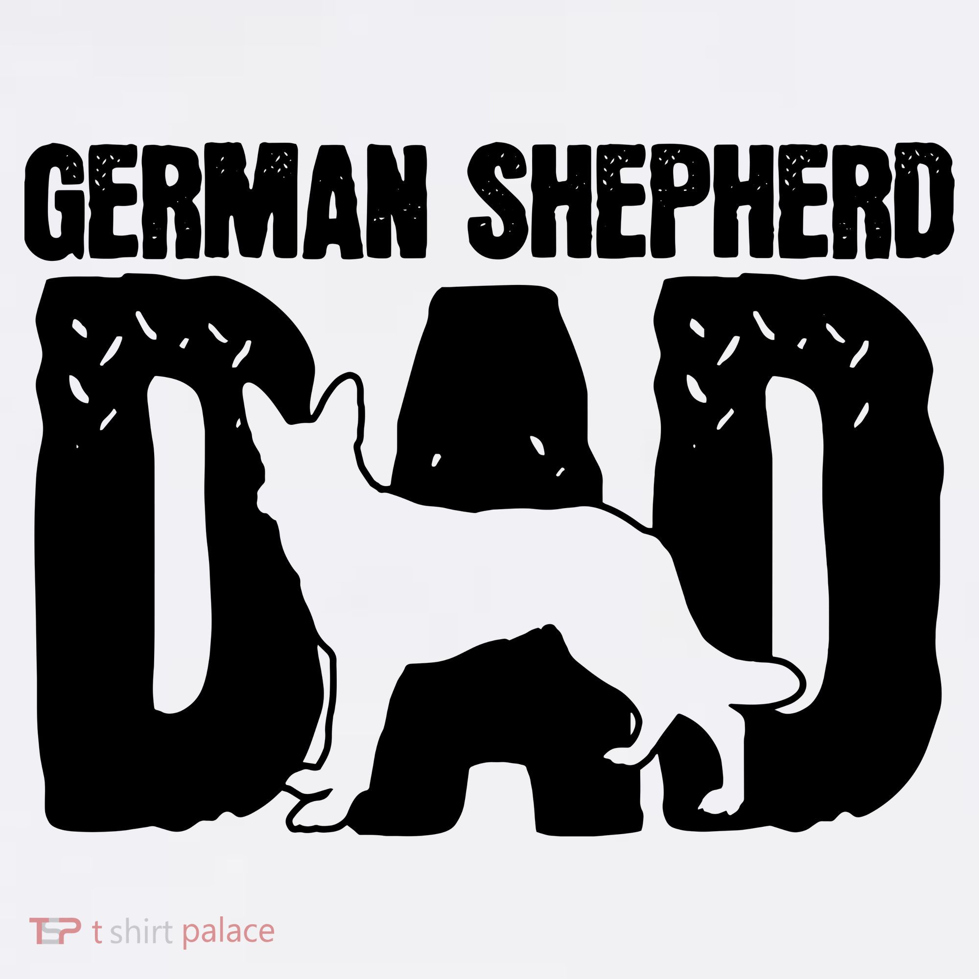 German Shepherd Dad Dog Lover Fathers Day Mousepad