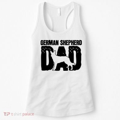 German Shepherd Dad Dog Lover Fathers Day Women's Tank Top
