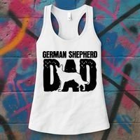 German Shepherd Dad Dog Lover Fathers Day Women's Tank Top thumb 3