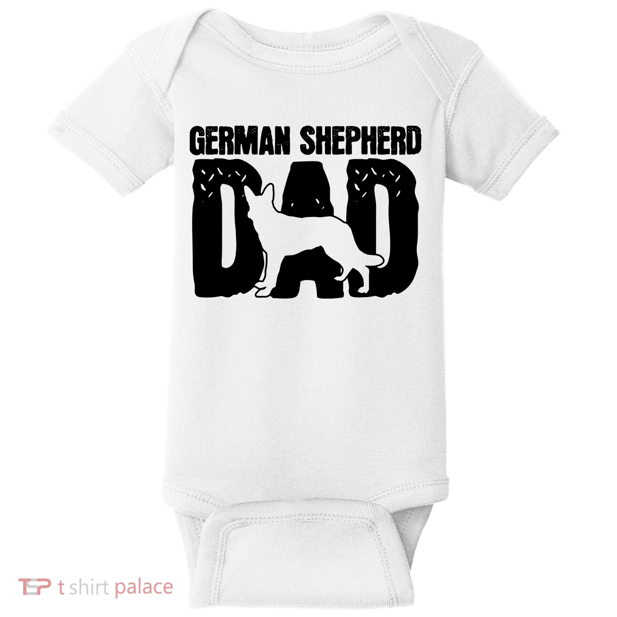 German Shepherd Dad Dog Lover Fathers Day Baby Bodysuit