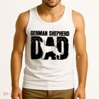 German Shepherd Dad Dog Lover Fathers Day Tank Top thumb 3