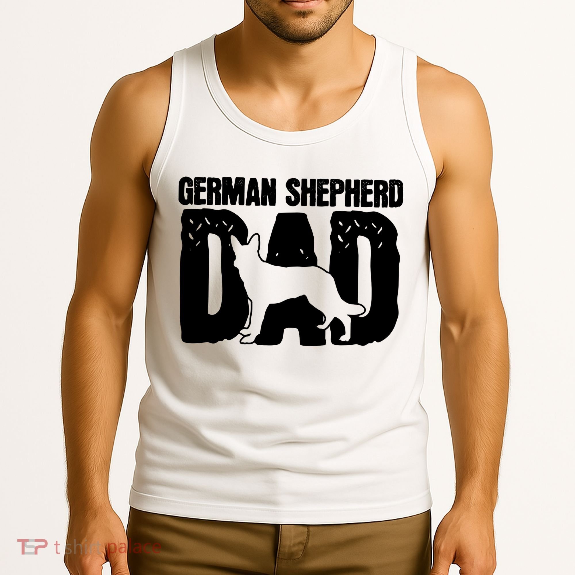German Shepherd Dad Dog Lover Fathers Day Tank Top