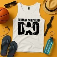 German Shepherd Dad Dog Lover Fathers Day Tank Top thumb 4