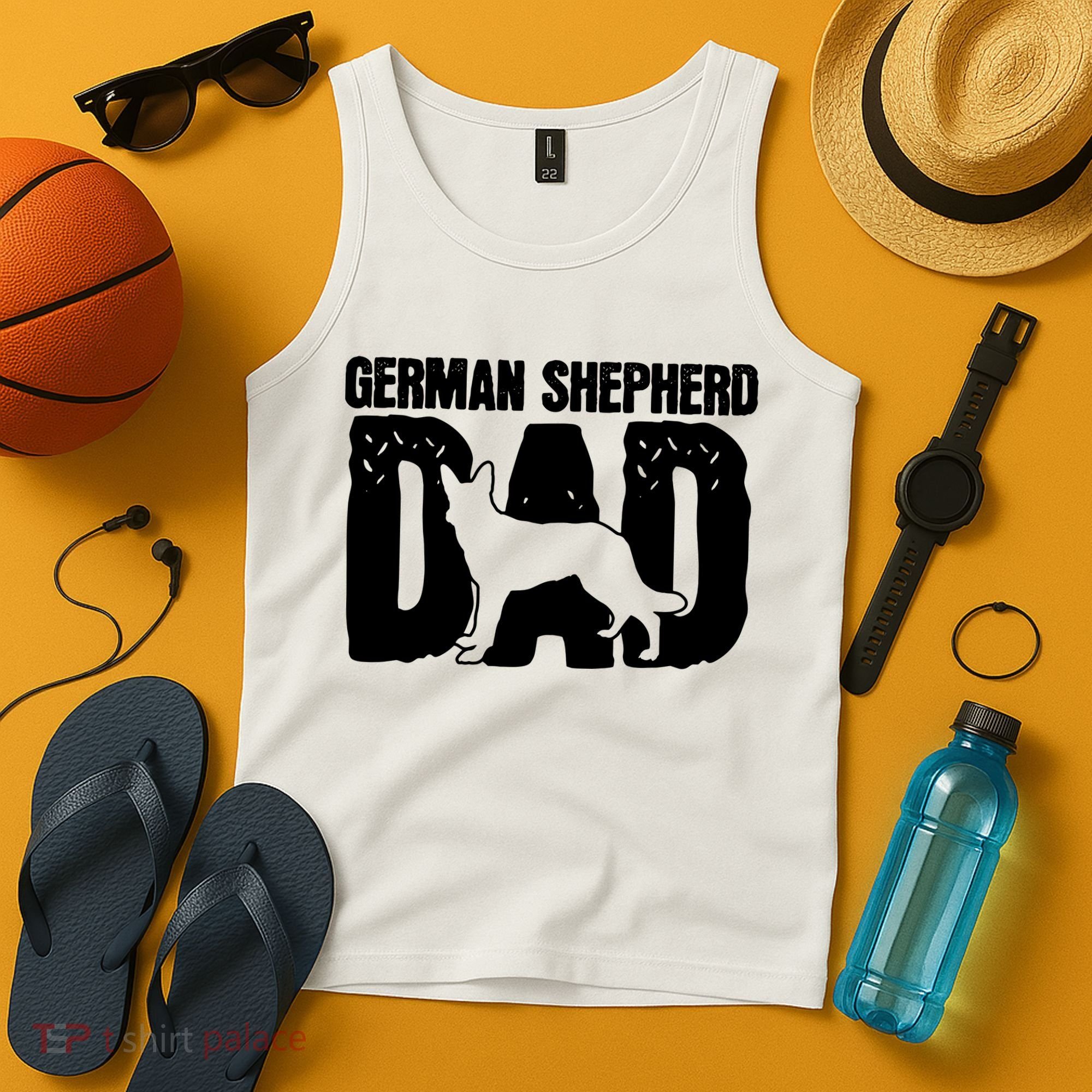 German Shepherd Dad Dog Lover Fathers Day Tank Top