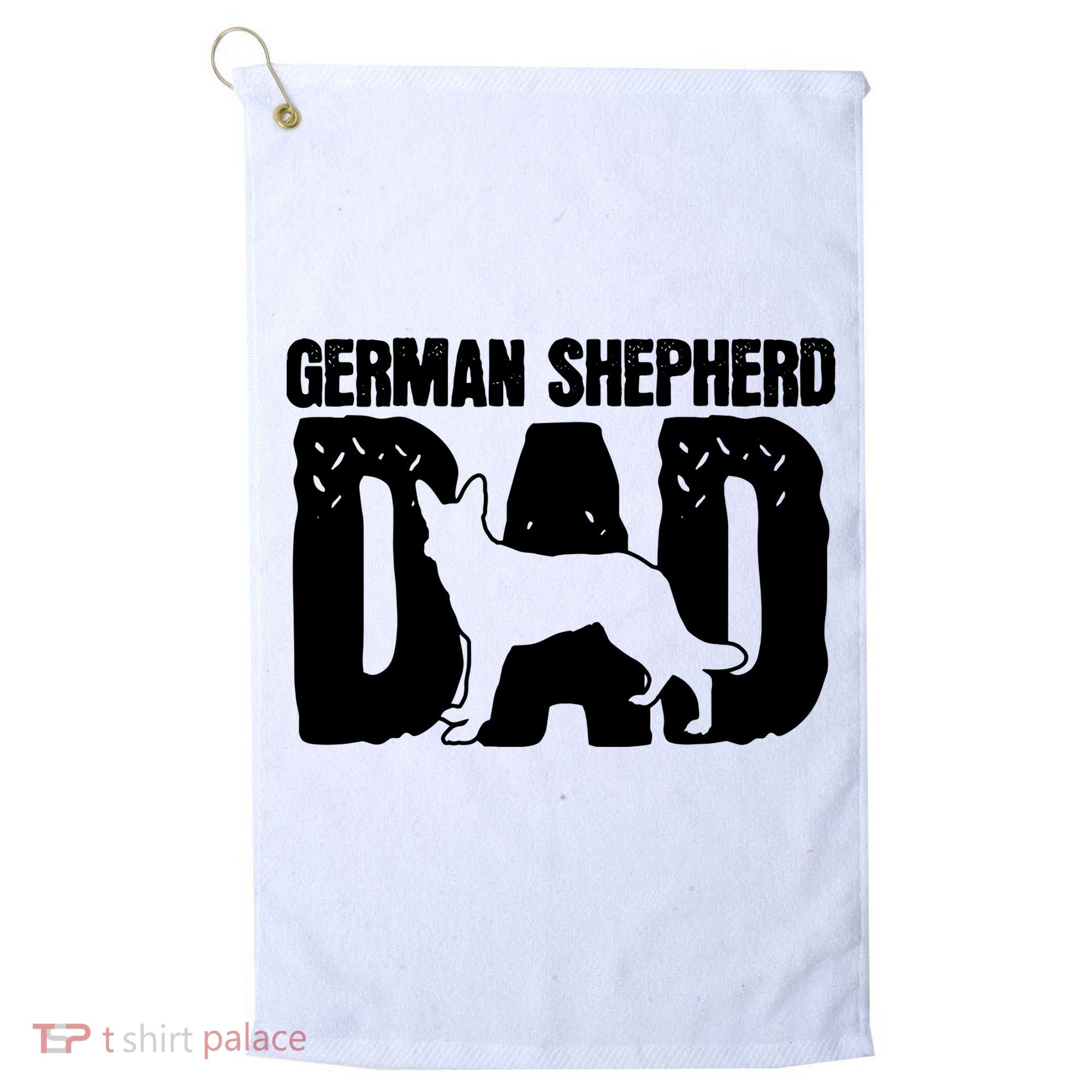 German Shepherd Dad Dog Lover Fathers Day Golf Towel