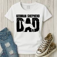 German Shepherd Dad Dog Lover Fathers Day Women's T-Shirt thumb 3