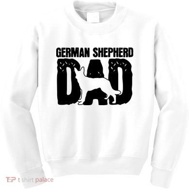 German Shepherd Dad Dog Lover Fathers Day Kids Sweatshirt