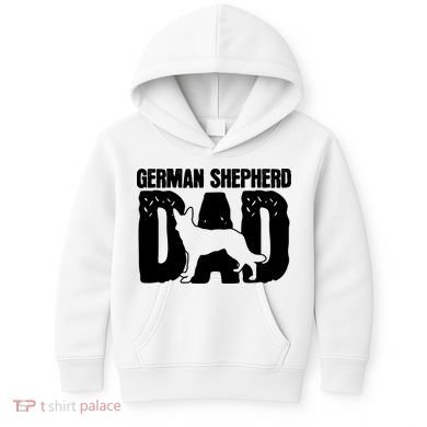 German Shepherd Dad Dog Lover Fathers Day Kids Hoodie
