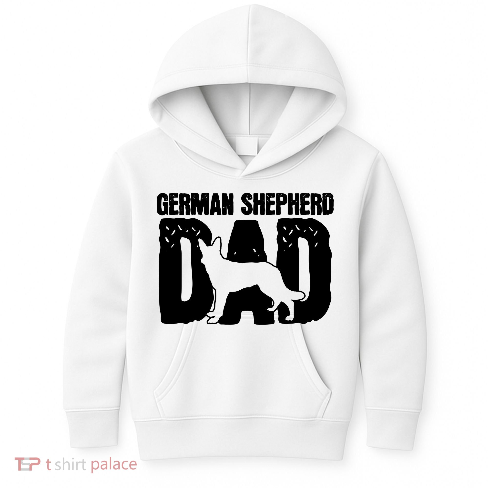 German Shepherd Dad Dog Lover Fathers Day Kids Hoodie