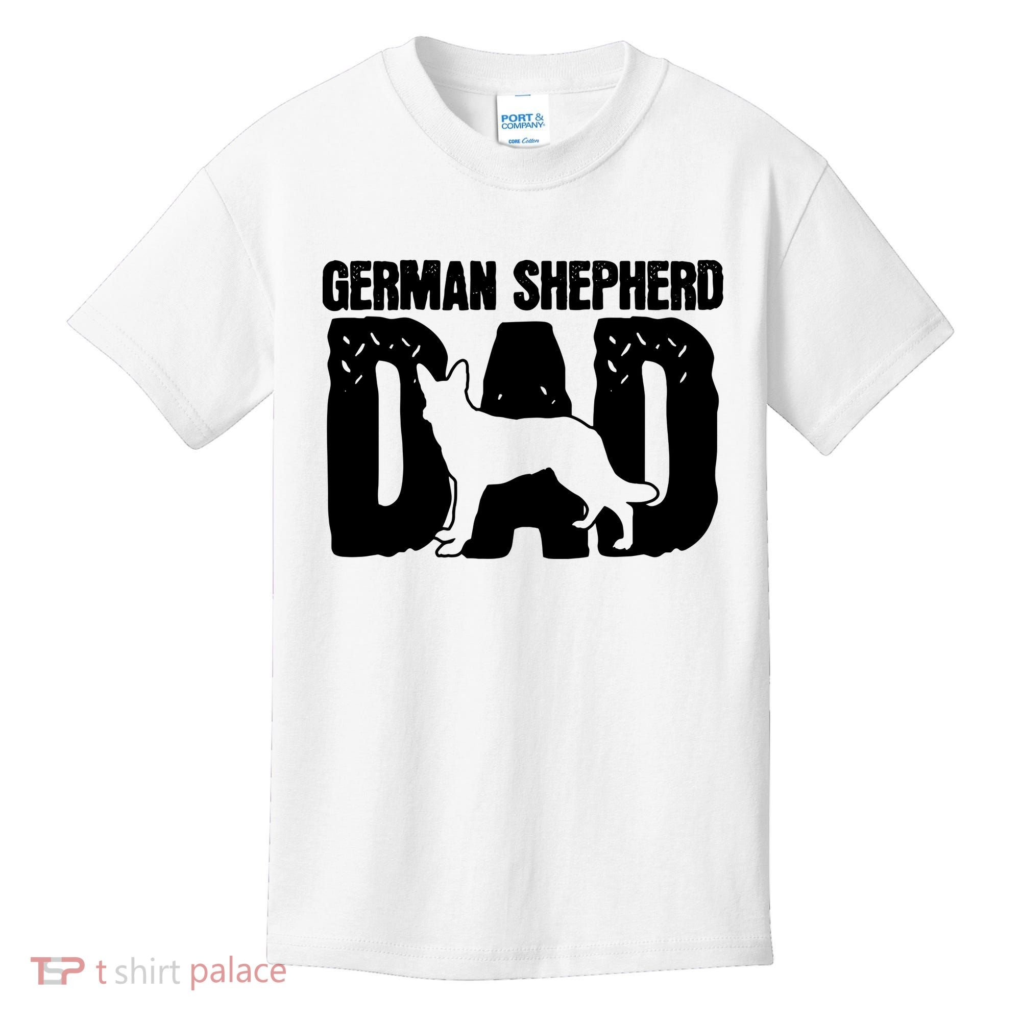 German Shepherd Dad Dog Lover Fathers Day Kids T-Shirt