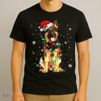 German Shepherd Dog Tree Christmas Sweater Xmas Dogs Gifts TShirt T-Shirt thumb 3
