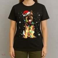 German Shepherd Dog Tree Christmas Sweater Xmas Dogs Gifts TShirt T-Shirt thumb 4