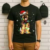German Shepherd Dog Tree Christmas Sweater Xmas Dogs Gifts TShirt T-Shirt thumb 6