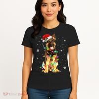 German Shepherd Dog Tree Christmas Sweater Xmas Dogs Gifts TShirt Women's T-Shirt thumb 4